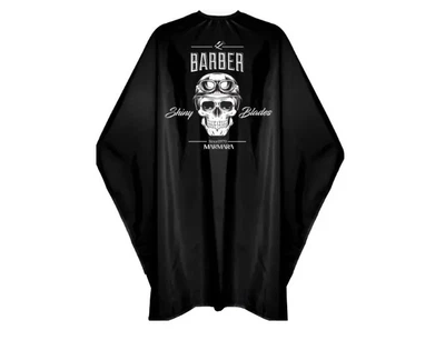 Пеньюар перукарський для стрижки Marmara Barber Cape Scull Black