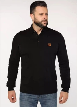 Поло мужское с длинным рукавом HERMES Interlock HS-16406BL M
