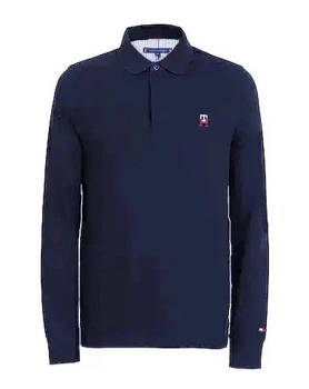 Поло чоловіче з довгим рукавом Interlock TOMMY HILFIGER TH-logo TH-15828NV 2XL