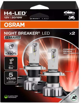 Автолампи OSRAM Night Breaker LED Smart H4 (4062172398138)