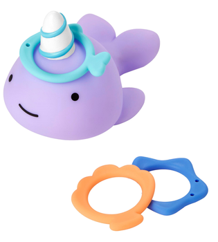 Іграшка для купання Skip Hop Narwhal Ring Toss Zoo (0194135376762)
