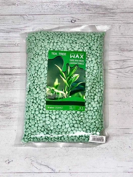 Воск горячий в гранулах Hard Wax Beans European Formula Tea Tree 500 гр (Чайное дерево)