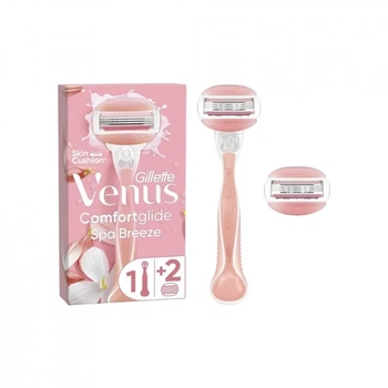 Бритва для гоління Gillette Venus ComfortGlide Spa Breeze з 2 змінними картриджами (7702018322862)