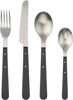 Zestaw sztućców Ikea Doftskold 24 elementy Czarny (906.095.88)