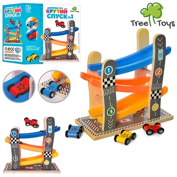 Дерев'яний трек Limo toy MD 2646 крутий спуск №1 (9217)