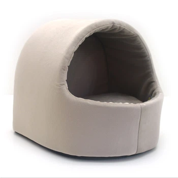 Будка для котов и собак Мрия бежевая №1 360х320х320 мм (E5FC12271B12)