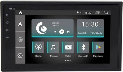 Автомагнитола Jf Sound JF-337-CP / 6.2" / Сенсорная / 4/32Гб / Android 12 / Apple CarPlay / Android Auto / Bluetooth / WI-FI / GPS / USB / DAB+ / 2DIN