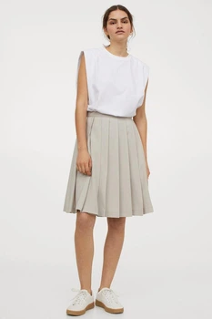 Спідниця H&M сіро-бежевий YXDJZ875 40