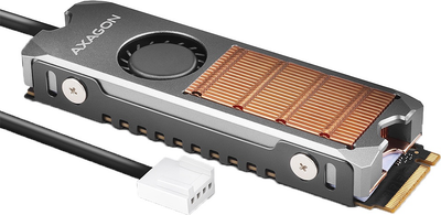 Chłodzenie Axagon dla dysku M.2 NVMe 2280 / SATA (CLR-M2FAN)