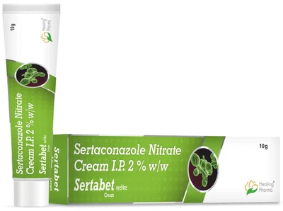 Против Грибка Sertabet крем 10 грамм | Сертаконазол (Sertaconazole) 2% | Healing Pharma