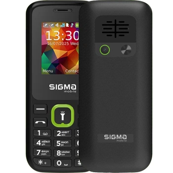 Телефон кнопочний Sigma X-style 171 MINI Track Black-Green
