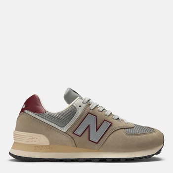 Жіночі кросівки New Balance 574 U574SKB 40 (7US) 25 см Сіро-червоні (198686548470)