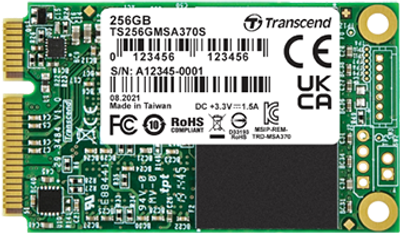 Dysk SSD Transcend MSA370 256GB mSATA SATAIII MLC NAND flash (TS256GMSA370)