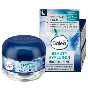 Ночной крем для лица против морщин Balea Beauty Hyaluron Nachtcreme 50 мл