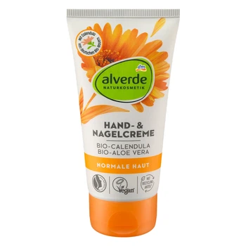 Крем для рук Alverde NATURKOSMETIK с органической календулой и органическим алоэ вера, 75 мл
