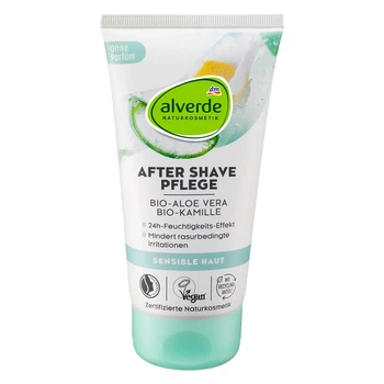 Бальзам после бритья Alverde NATURKOSMETIK с органическим алоэ вера, 150 мл.