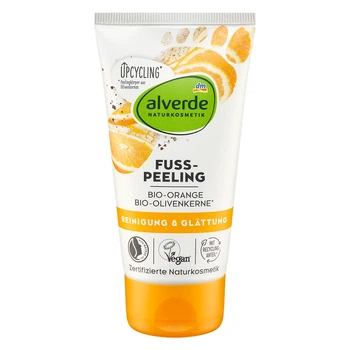 Скраб для ног Alverde Naturkosmetik с экстрактом апельсина и оливковыми косточками 75 мл