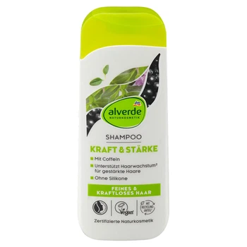 Шампунь для волос с кофеином Alverde NATURKOSMETIK Kraft and Stärke, 200 мл