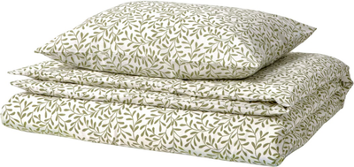Komplet pościeli Ikea Sorgmantel 150 x 200 / 50 x 60 cm Biały/Zielony (105.494.90)