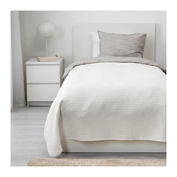 Покрывало IKEA (ИКЕА) VÅRELD 150x250см белое (003.840.17)