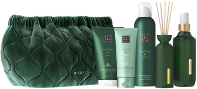 Zestaw Rituals The Ritual of Jing Large 2025 Spray zapachowy 200 ml + Krem do ciała 150 ml + Żel-pianka pod prysznic 200 ml + Mini patyczki zapachowe 70 ml + Nocna maska do rąk i stóp 70 ml (8719134203271)