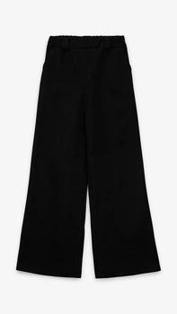 Брюки палаццо однотонные женские SL 952 56 Черный shop (2000999285790)