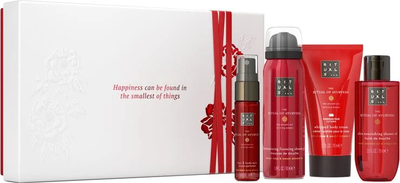 Zestaw Rituals The Ritual Of Ayurveda Small 2025 Mgiełka do włosów i ciała 20 ml + Olejek pod prysznic 75 ml + Krem do ciała 70 ml + Żel-pianka pod prysznic 50 ml (8719134201512)