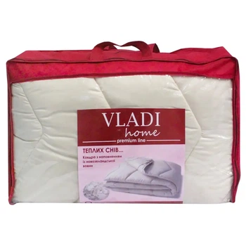 Одеяло евро шерстяное Vladi Premium Line 21398 200x220 см бежевое