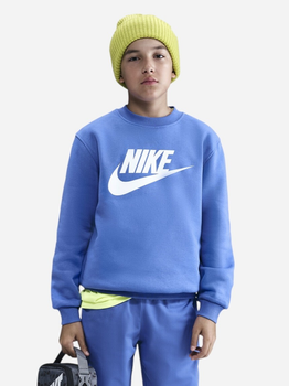 Bluza bez kaptura młodzieżowa chłopięca K Nsw Club Flc Crew Ls Hbr