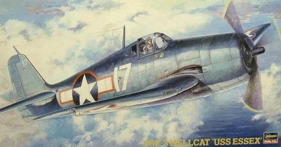 Збірна модель 1:48 винищувач Grumman F6F-3 Hellcat "USS Essex" Hasegawa (09134)