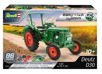 Збірна модель конструктор трактор Easy-click system Deutz D30 Revell 1:24 зелений (07821)