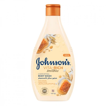 Гель для душу Johnson's Vita-Rich Доглядає з йогуртом, вівсом та медом 400 мл (3574661385730)