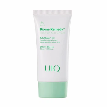 Сонцезахисний крем з зеленим тоном UIQ Biome Remedy™ Tone-up Sun Cream Green, 50 ml