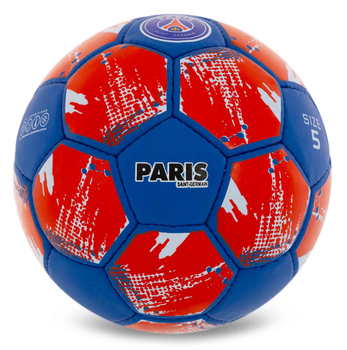 Мяч футбольный №5 PU Гриппи сшит вручную BALLONSTAR PARIS SAINT-GERMAIN FB-0047-799 синий-красный