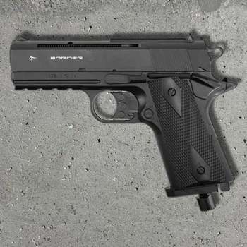 Пневматичний пістолет Borner WC 401 (Colt Defender, полімер) — CO₂, 4.5 мм, швидкість 120 м/с