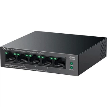 Коммутатор TP-Link 5-портовий гигабитний комутатор, LS105GP (LS105GP)