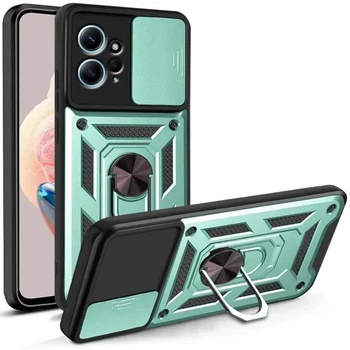 Протиударний броньований чохол із захистом камери для Xiaomi Redmi Note 12 (Redmi Note 12 4G) Armor Case Keysion green