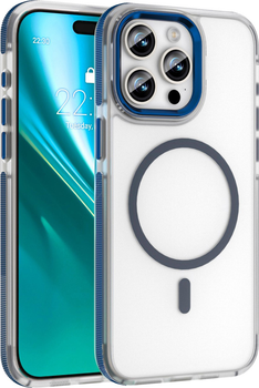 Etui plecki Etteri Icy Mag do Apple iPhone 15 Pro Blue/Transparent (5907504560526)