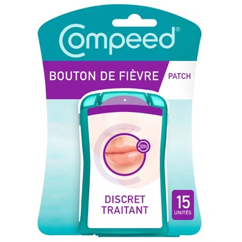 Невидимый пластырь от лихорадки герпеса на губах Compeed 15 пластырей