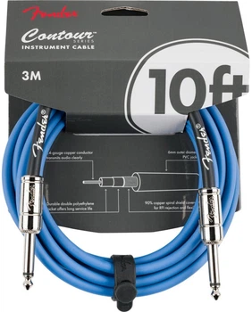 Кабель інструментальний Fender Cable Contour Series 10' Lake Placid Blue