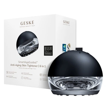 Масажер для підтяжки шкіри обличчя GESKE Anti-aging Skin Tightener 6в1 black, One Size