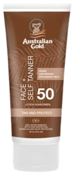 Krem do twarzy Australian Gold SPF 50 z samoopalaczem 88 ml (54402730683)