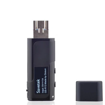 Флешка диктофон с голосовой активацией записи Savetek GS-R13, 32 Гб памяти, до 10 часов работы (100854-32)