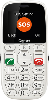 Telefon komorkowy Gigaset GL390 DualSim Pearl White (S30853-S1177-R103) (358722103534068) - Outlet