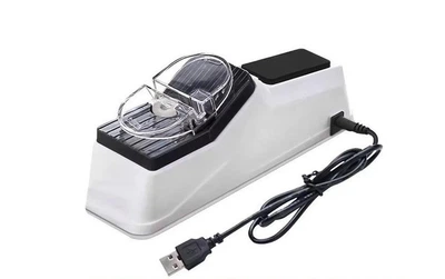 Електрична стругачка для ножів MOPAI K-7200 USB 3 слоти для заточування ножів і ножиць корпус ABS пластик метал компактний розмір