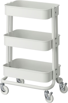 Wózek Ikea Raskog na kółkach 28 x 38 x 61 cm Biały (005.867.89)