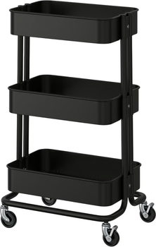 Wózek Ikea Raskog na kółkach 35 x 45 x 77 cm Czarny (405.821.81)