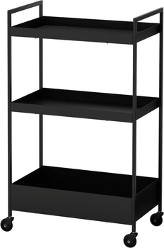 Wózek Ikea Nissafors na kółkach 50.5 x 30 x 83 cm Czarny (203.997.77)