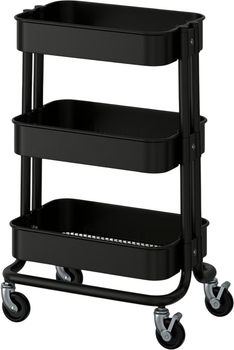 Wózek Ikea Raskog na kółkach 28 x 38 x 61 cm Czarny (805.867.90)