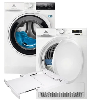 Комплект машин Electrolux Пральна EW7F3414U + Сушильна EW6D171YU + Планка E1WYHSK2